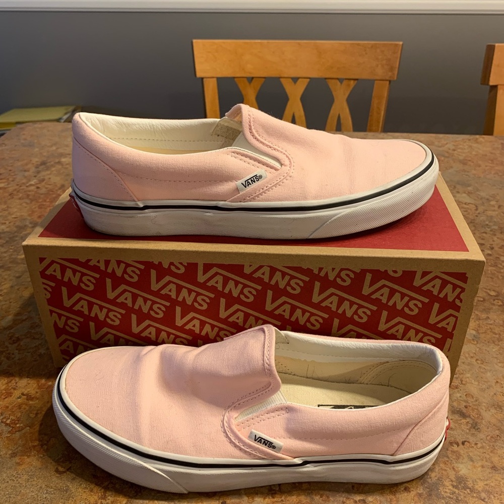 Classic Vans Pink Slip-On Shoes - Picture 1 of 5
